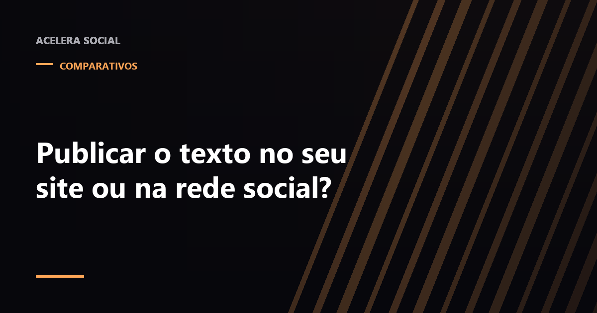 Duas páginas lado a lado, uma dentro de um feed de rede social e outra num endereço próprio com barra de navegador