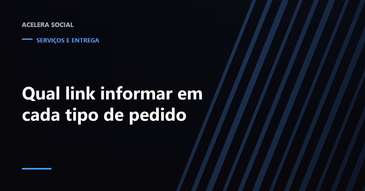 Dois campos de endereço lado a lado, um marcado como perfil e outro como publicação