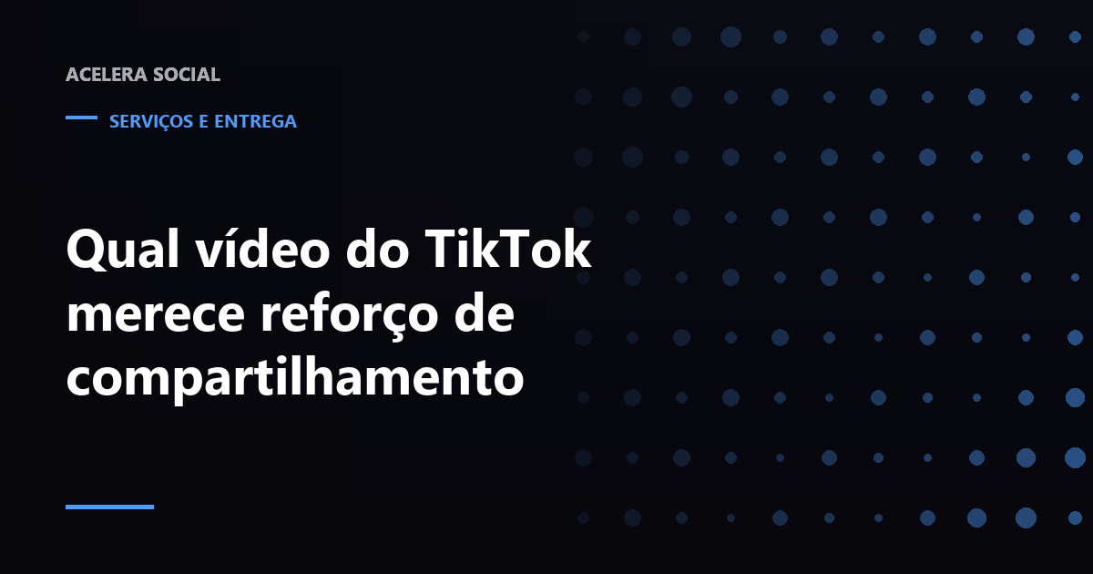 Grade de vídeos de um perfil do TikTok com um deles destacado e os outros esmaecidos