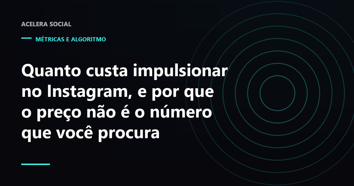 Controle deslizante de orçamento numa tela de impulsionamento, com uma faixa de resultado estimado ao lado