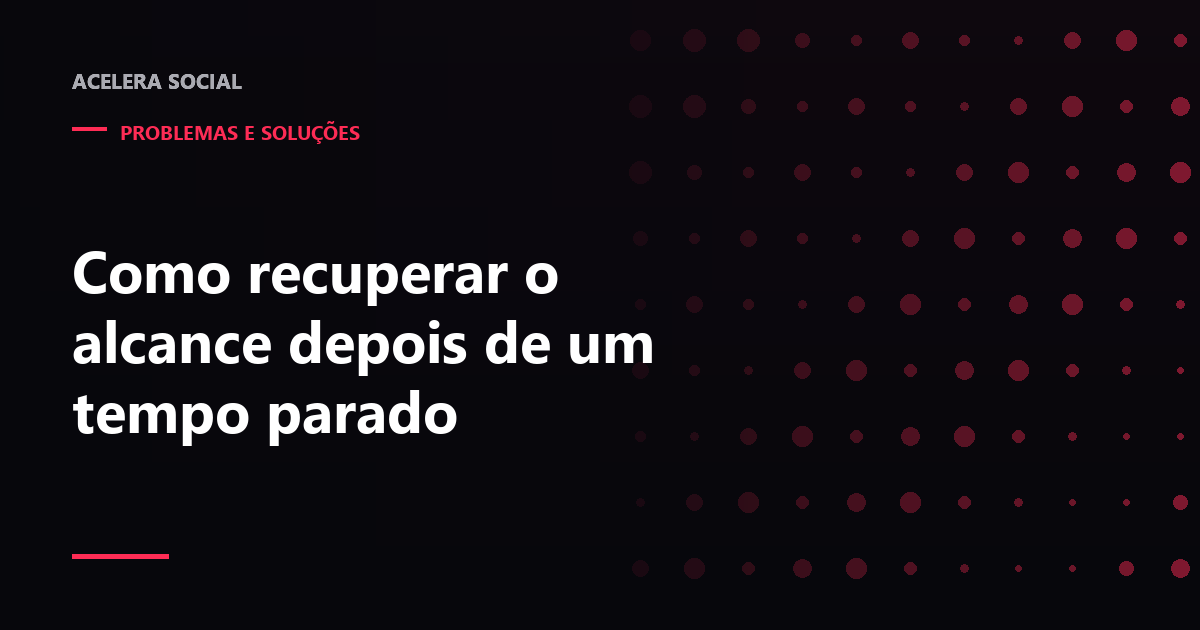 Linha do tempo com um intervalo vazio e uma curva de alcance reconstruindo devagar