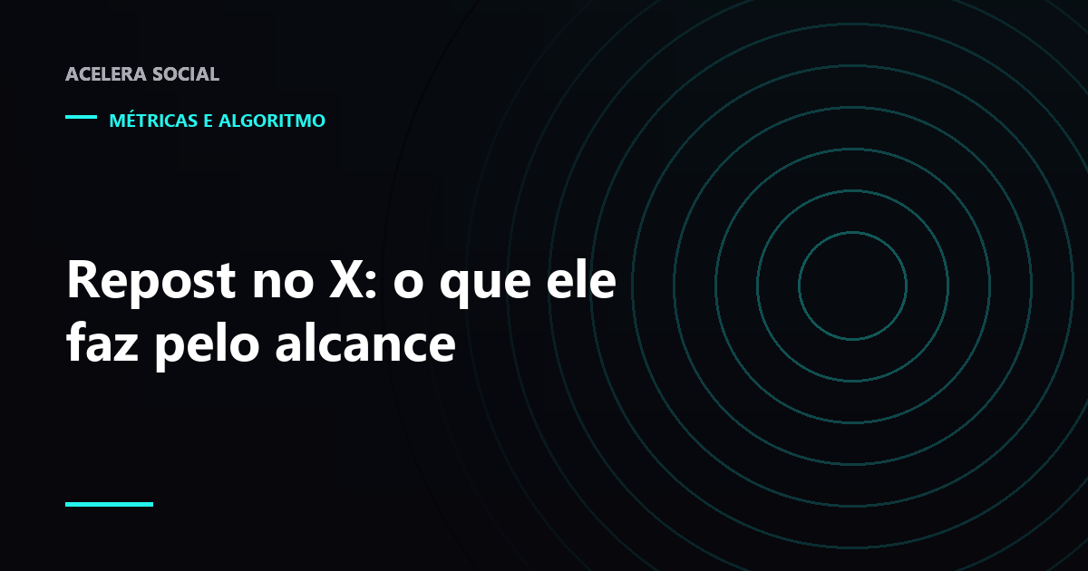 Diagrama de propagação de um post no X ramificando por reposts sucessivos