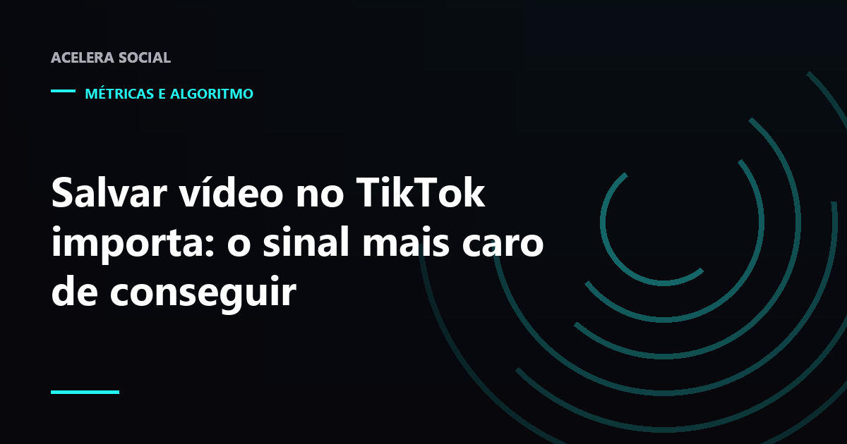 Ícone de marcador destacado na lateral de um vídeo vertical, ao lado de uma lista de favoritos fechada
