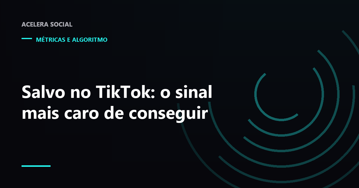 Ícone de marcador destacado na lateral de um vídeo vertical, ao lado de uma lista de favoritos fechada