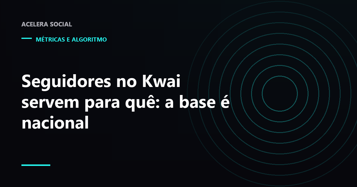 Contador de seguidores de um perfil de Kwai em primeiro plano, com um mapa do Brasil desenhado atrás do número