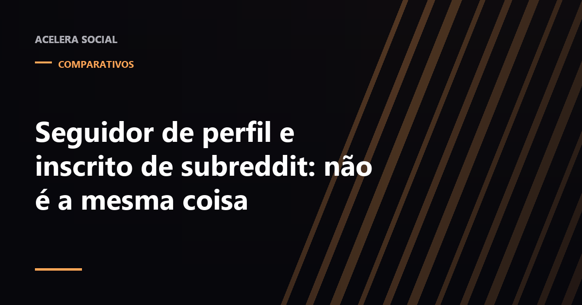Cabeçalho de um perfil do Reddit com contador de seguidores ao lado da barra de uma comunidade com contador de membros