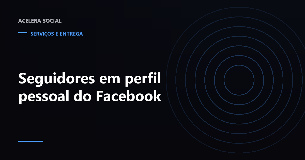 Perfil pessoal do Facebook com o botão Seguir ao lado do botão Adicionar amigo, e dois contadores separados