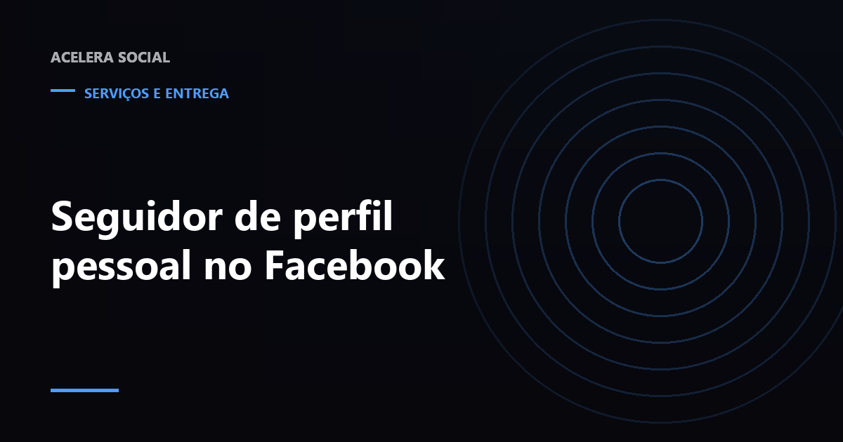 Perfil pessoal do Facebook com o botão Seguir ao lado do botão Adicionar amigo, e dois contadores separados