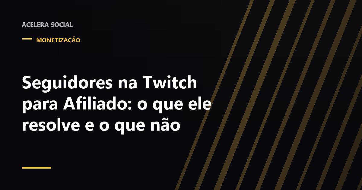 Página de canal da Twitch com o contador de seguidores aceso e o gráfico de audiência ao vivo apagado ao lado
