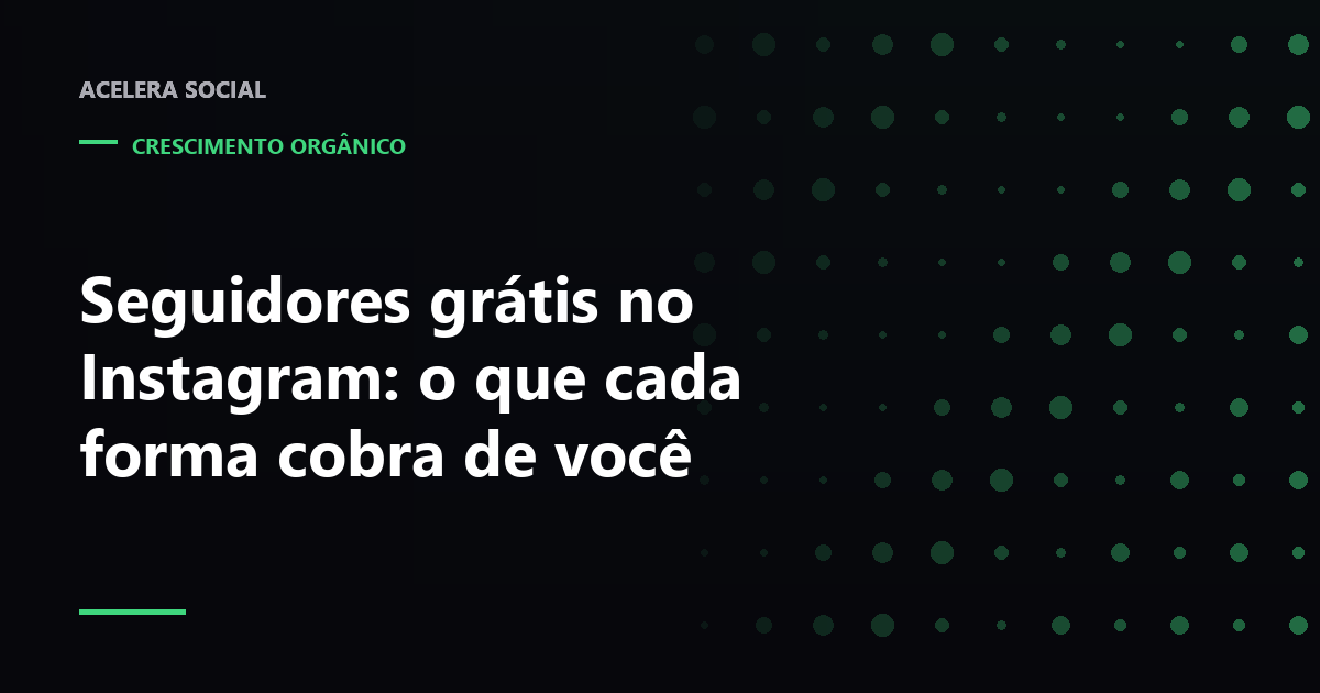 Perfil do Instagram com o contador de seguidores em destaque e quatro etiquetas de custo diferentes ao redor