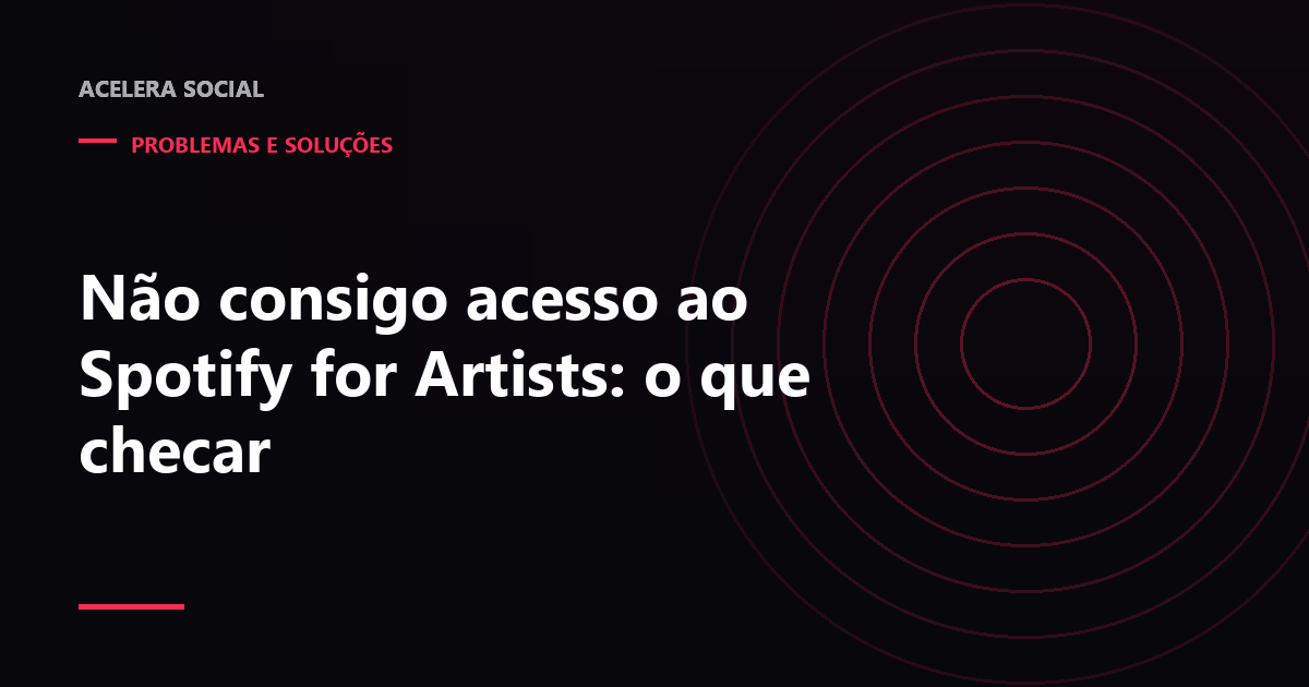Tela de pedido de acesso a um painel de artista com aviso de aprovação pendente