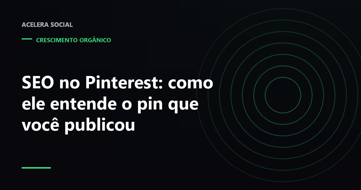 Quatro campos de texto de um pin destacados em um grid de imagens verticais
