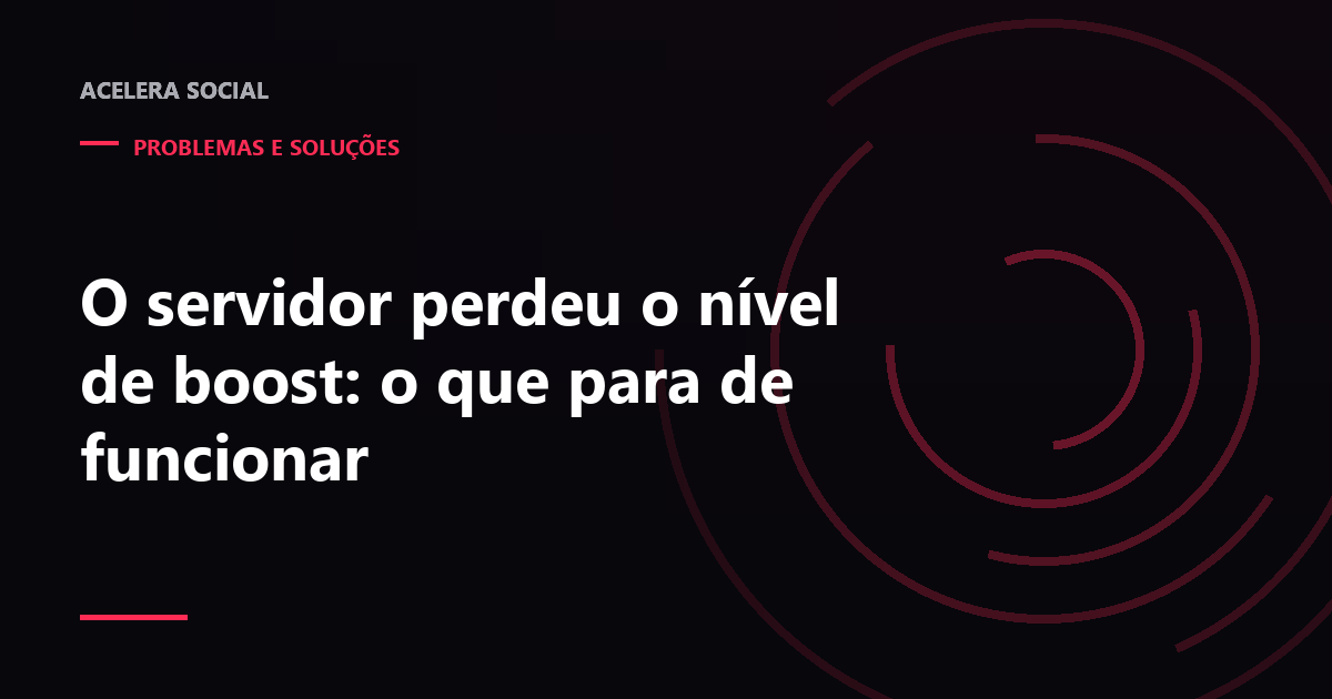 Barra de boost de um servidor do Discord com o marcador abaixo da faixa do nível anterior
