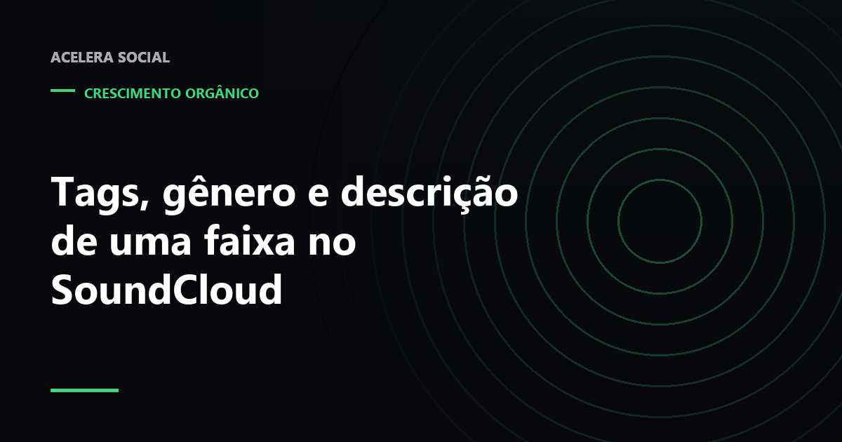Formulário de upload de uma faixa com os campos de gênero e tags em destaque
