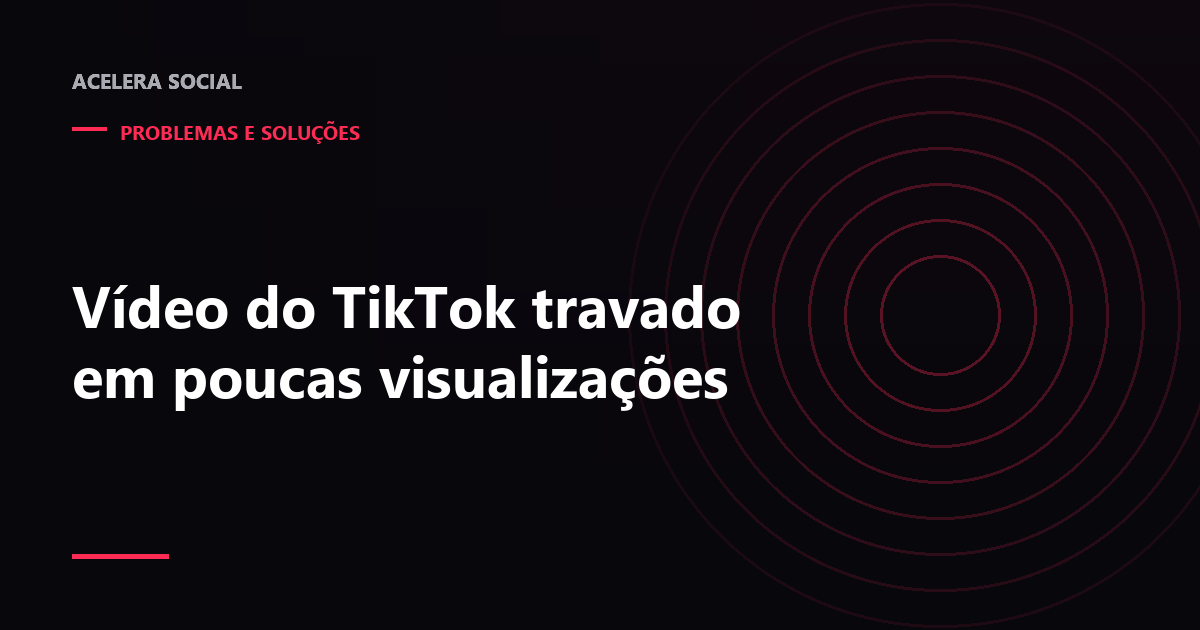 Contador de visualizações estagnado ao lado de um vídeo vertical com barra de progresso incompleta