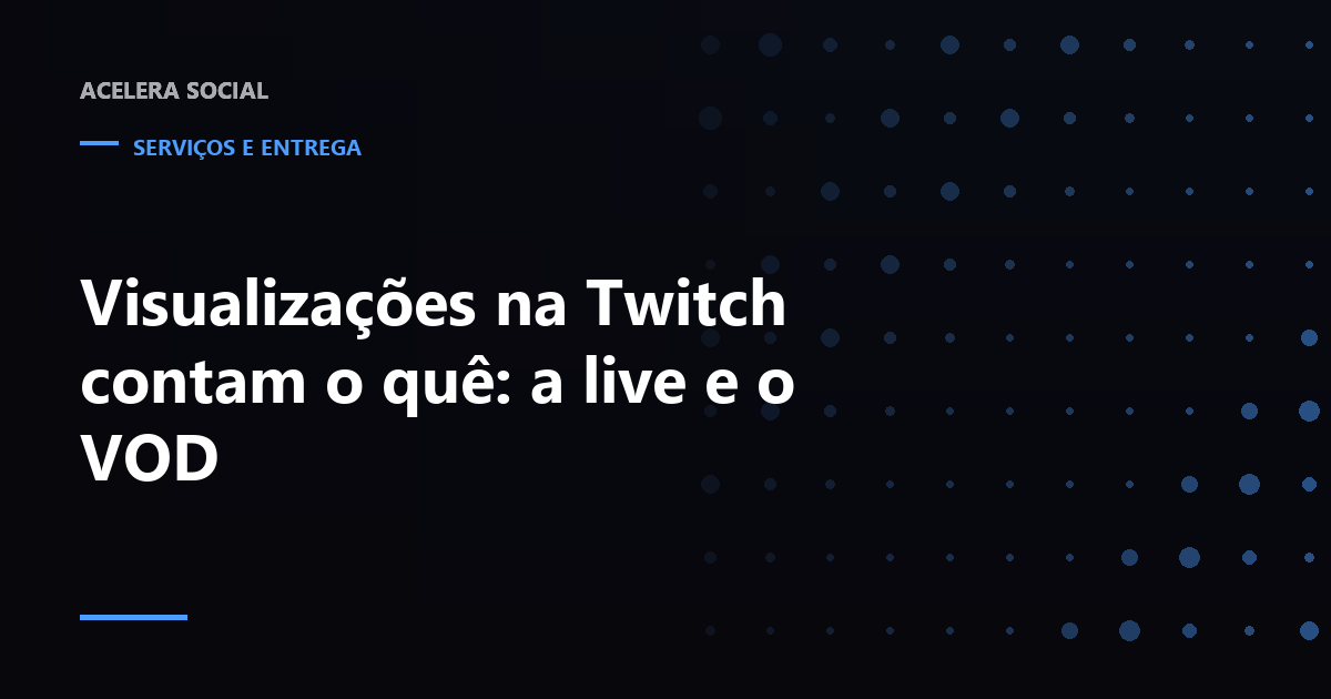 Três endereços da Twitch lado a lado, transmissão ao vivo, gravação e clipe, cada um com um contador próprio