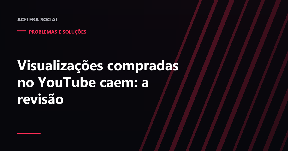 Contador de visualizações abaixo de um player, com um degrau na curva e uma lupa sobre o número