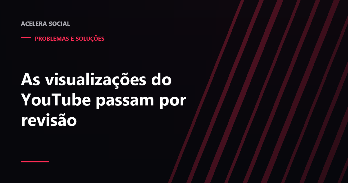 Contador de visualizações abaixo de um player, com um degrau na curva e uma lupa sobre o número